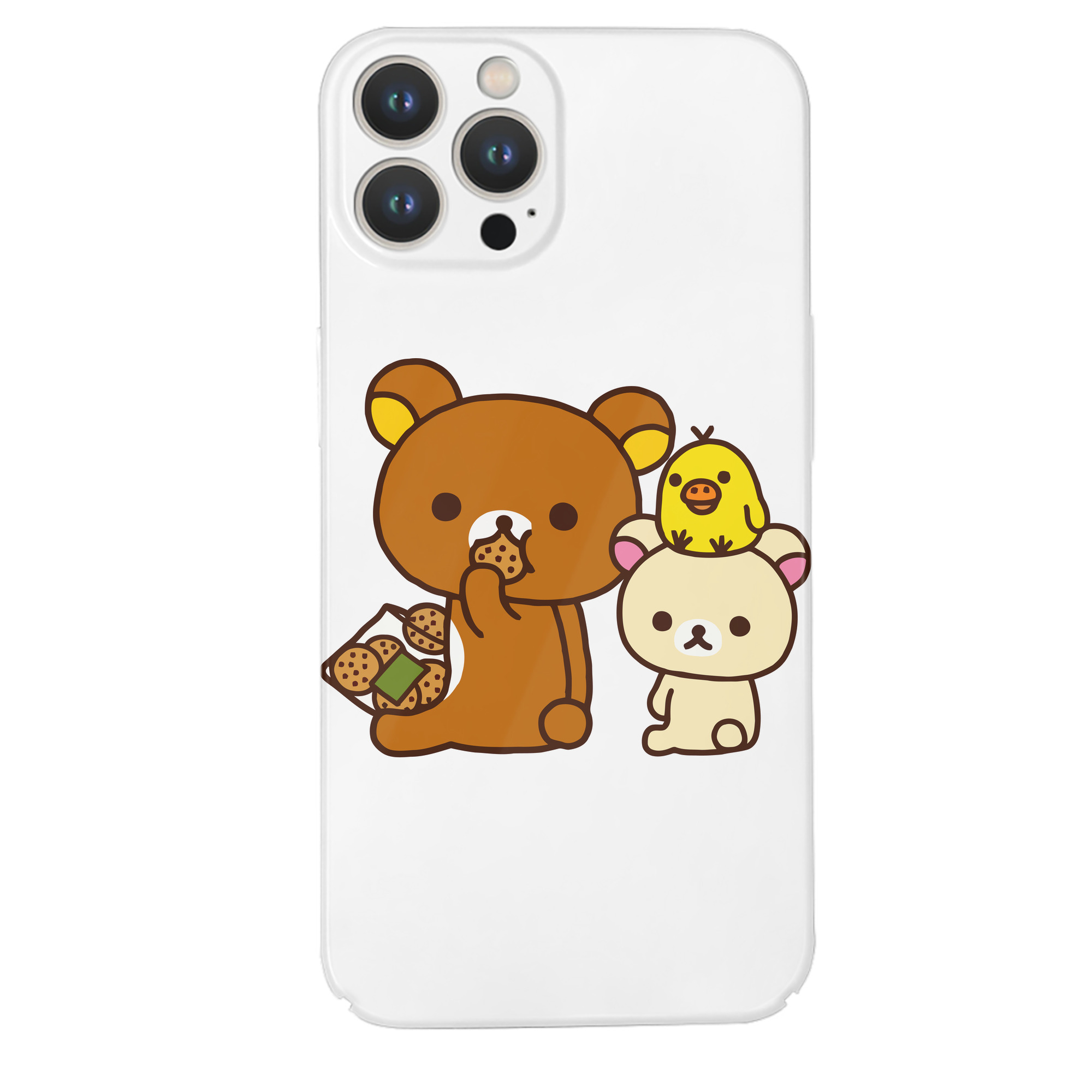（画像用） リラックマ リラックマ キイロイトリ Rilakkuma Korilakkuma Kiiroitori 【iPhone 14シリーズ対応】ハードケース